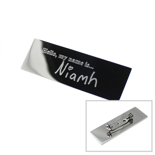 Unique Photo / Logo / Text Engraved Rectangle Badge